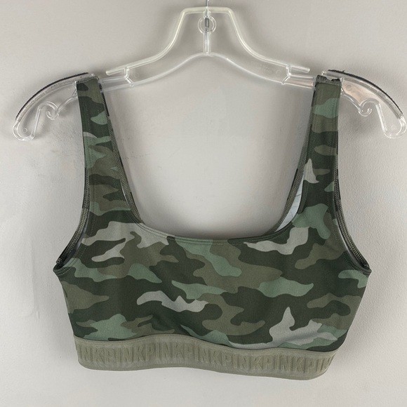 Victoria’s Secret Pink Camo Sports Bra Size Medium - Picture 3 of 12